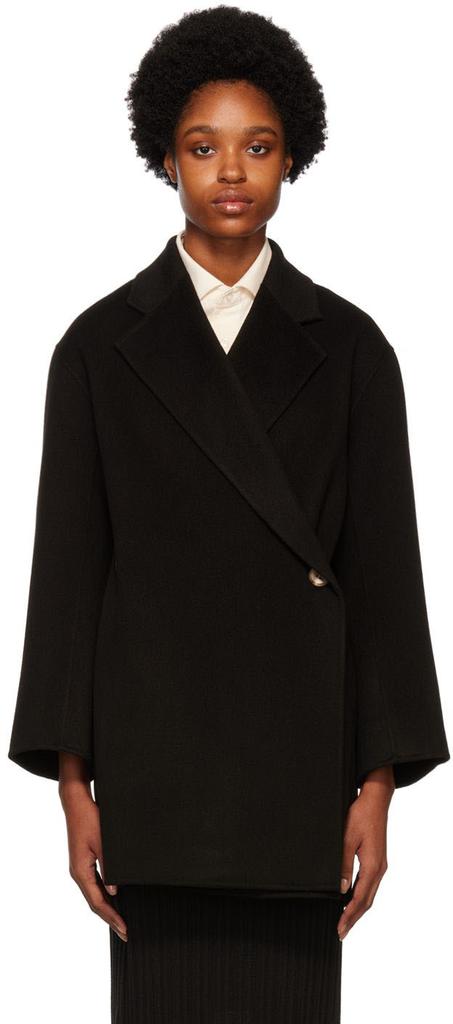 BY MALENE BIRGER Black Ayvia Double-Breasted Coat