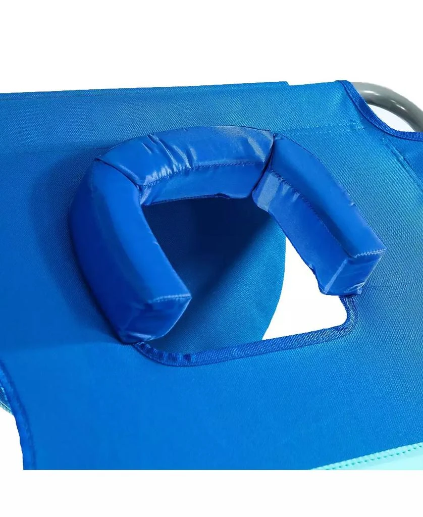 Ostrich Ladies Comfort Lounger, Beach Camping Pool Tanning Chair, Ocean Blue 2