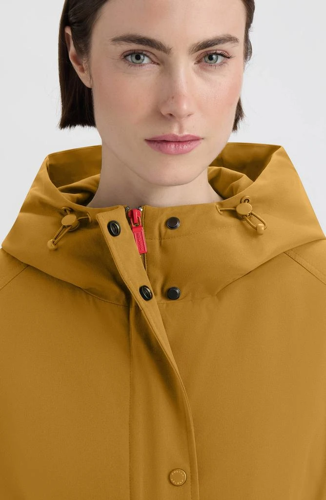 Hunter Violet Hooded Long Trench Coat 5