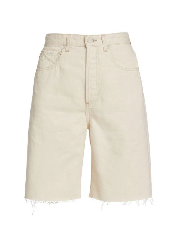 AG Jeans Kerah Denim Bermuda Shorts 5