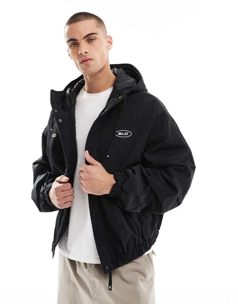 Bershka Bershka windbreaker in black 1