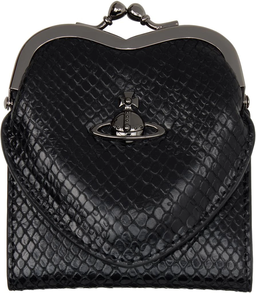 Vivienne Westwood Black Heart Frame Wallet