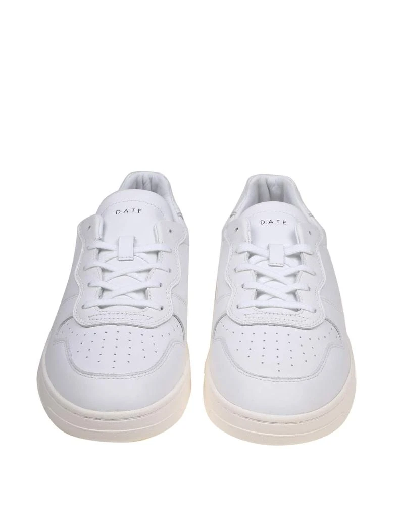 D.A.T.E. Court Sneakers In White Leather 2