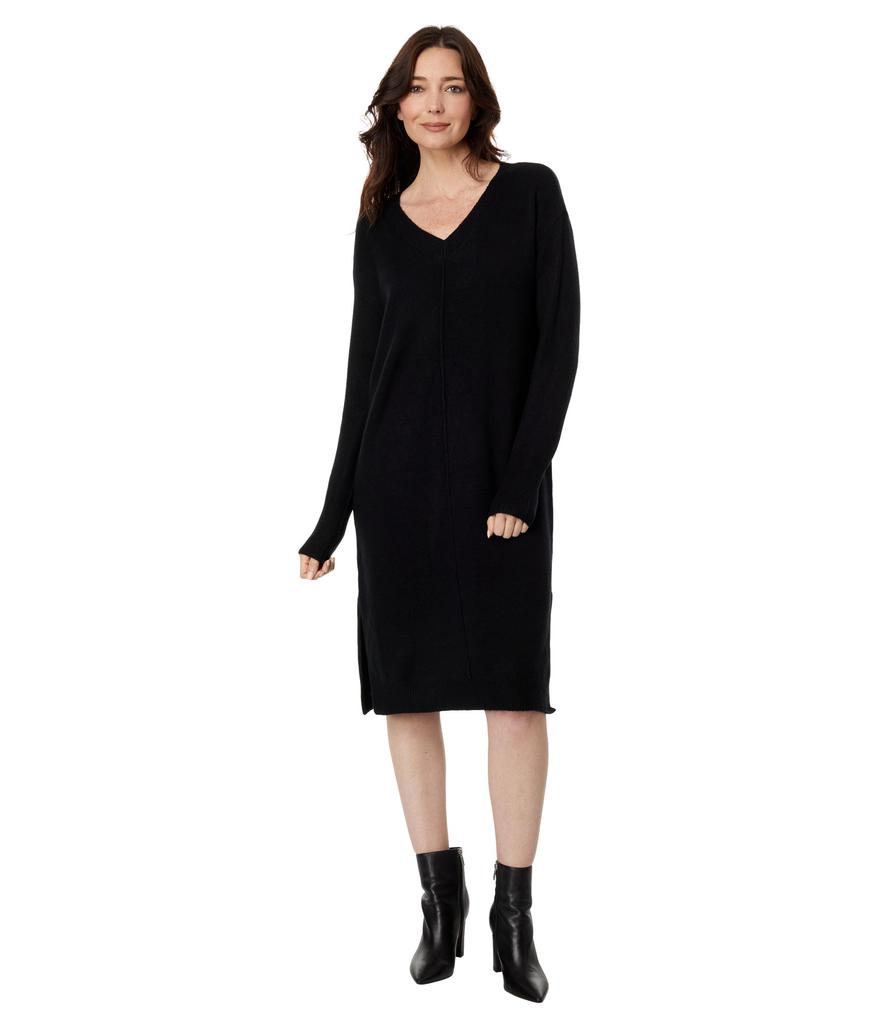 Vince Camuto V-Neck w/Side Slits Sweaterdress