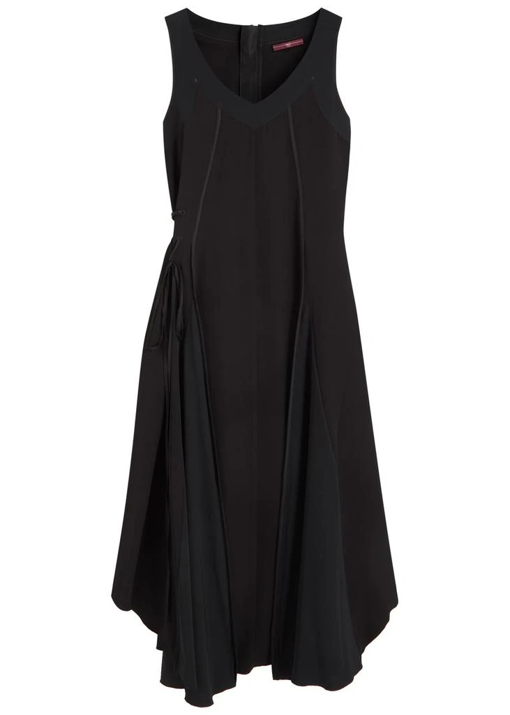HIGH Good Fortune panelled satin midi dress 1