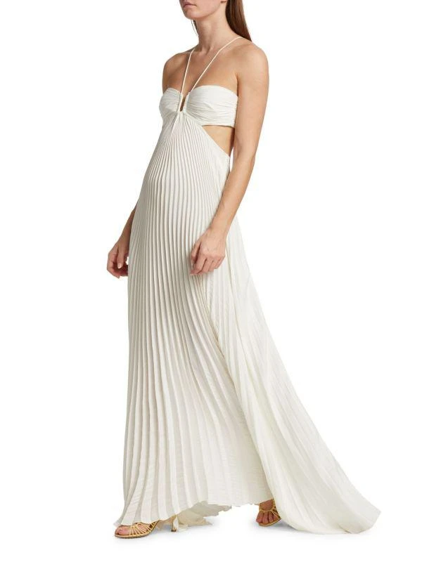 A.L.C. Moira Pleated Cutout Gown 3