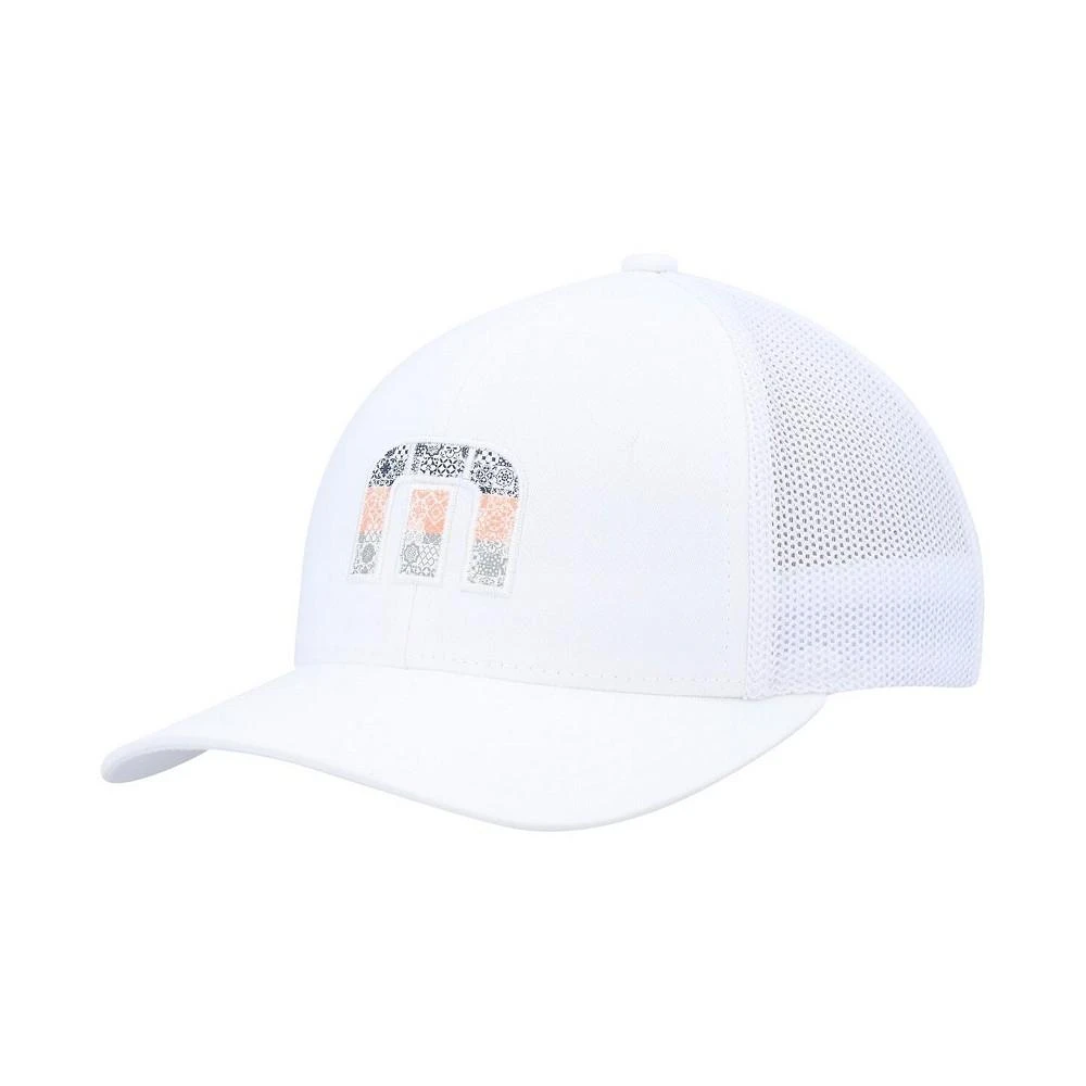 Travis Mathew Big Boys and Girls White Swim with Dolphins Flex Hat 1