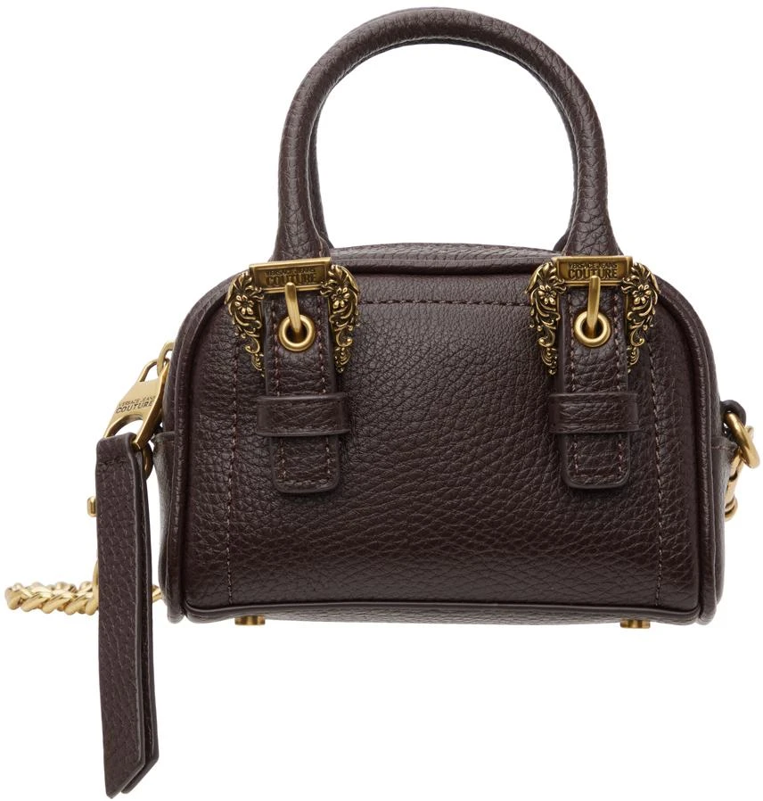 Versace Brown Curb Chain Top Handle Bag 1
