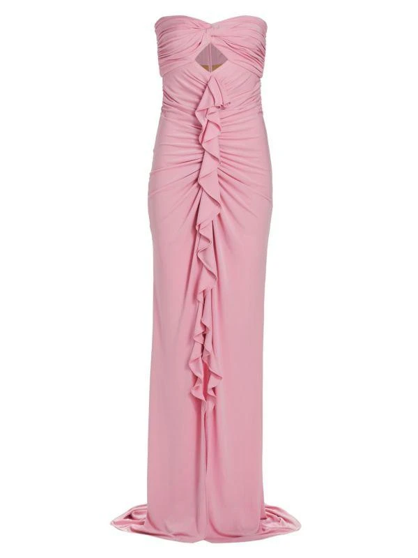 Cinq à Sept Jenna Strapless Ruffled Gown 6