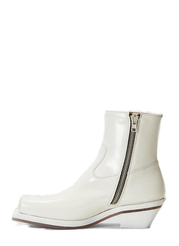 ION ION Square-Toe Side-Zip Cowboy Boots