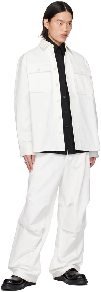 Jil Sander Off-White Button-Up Denim Shirt 4