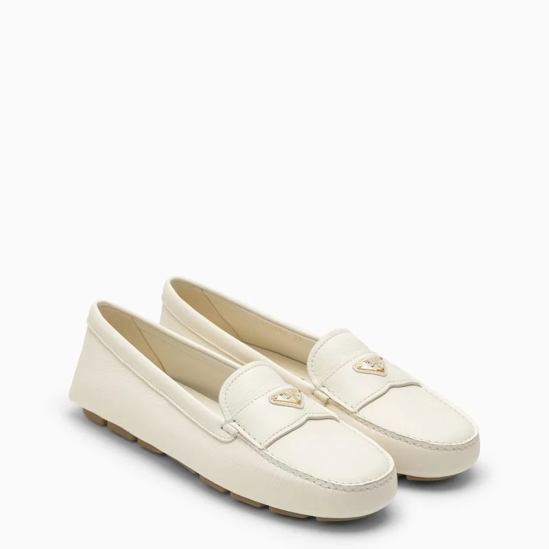 Prada Ivory leather loafer 2