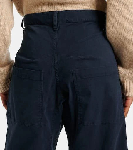 Nili Lotan Shon cotton twill barrel-leg pants 5