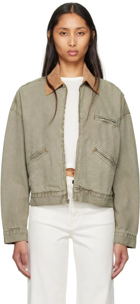 SLVRLAKE Green Camden Garage Jacket 1