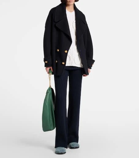 Loewe Anagram cable-knit wool sweater vest 2