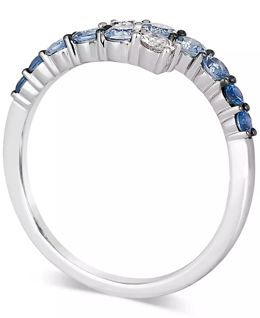 Le Vian Denim Ombré (5/8 ct. t.w.)
White Sapphire (1/5 ct. t.w.) Bypass Statement Ring in 14k White Gold 8