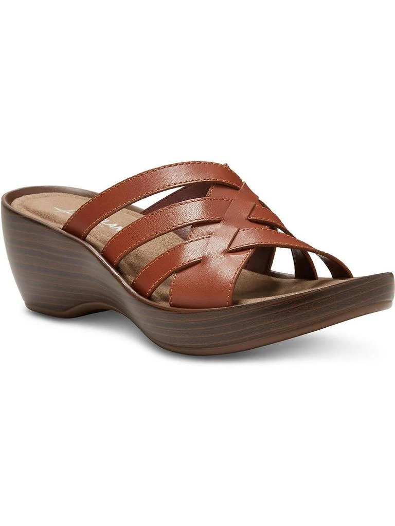 Eastland Poppy Womens Leather Memory Foam Wedges 8