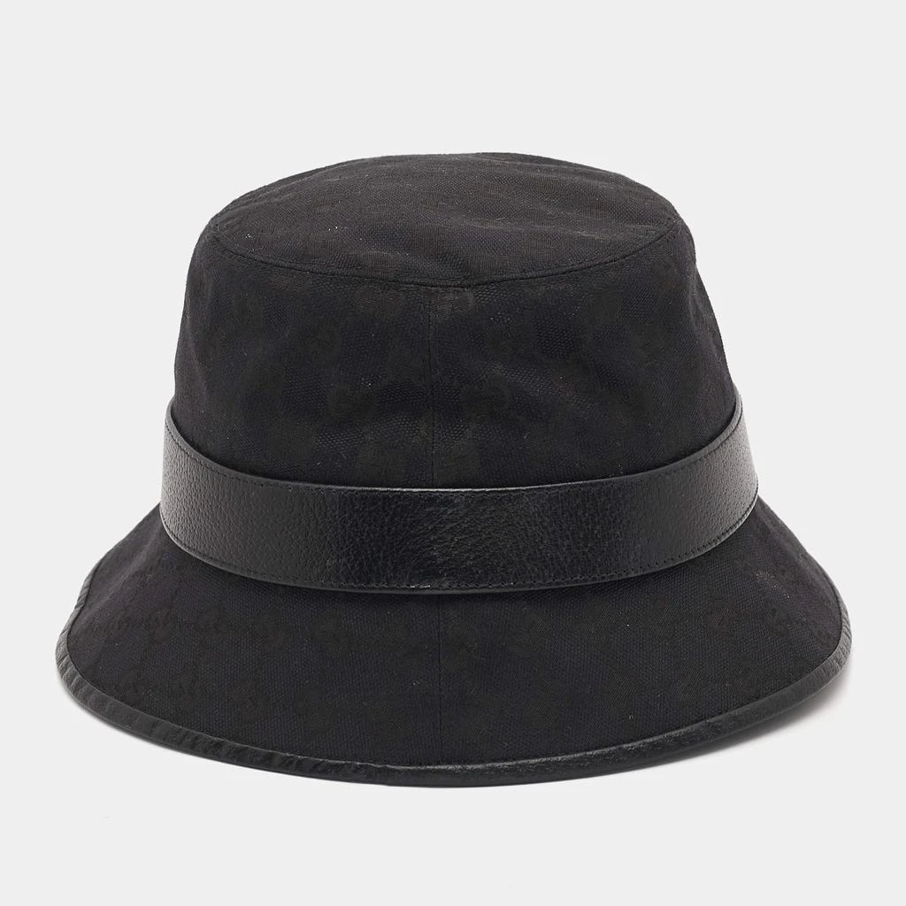 Gucci Gucci Black GG Supreme Canvas Bucket Hat M 3