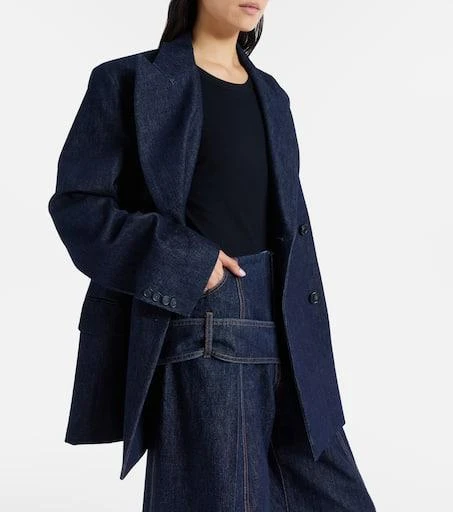 Max Mara Ancella double-breasted denim blazer 3