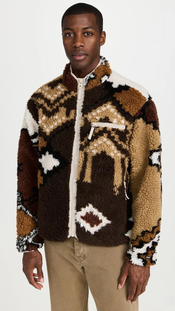 Obey Printed Sherpa Jacket 6