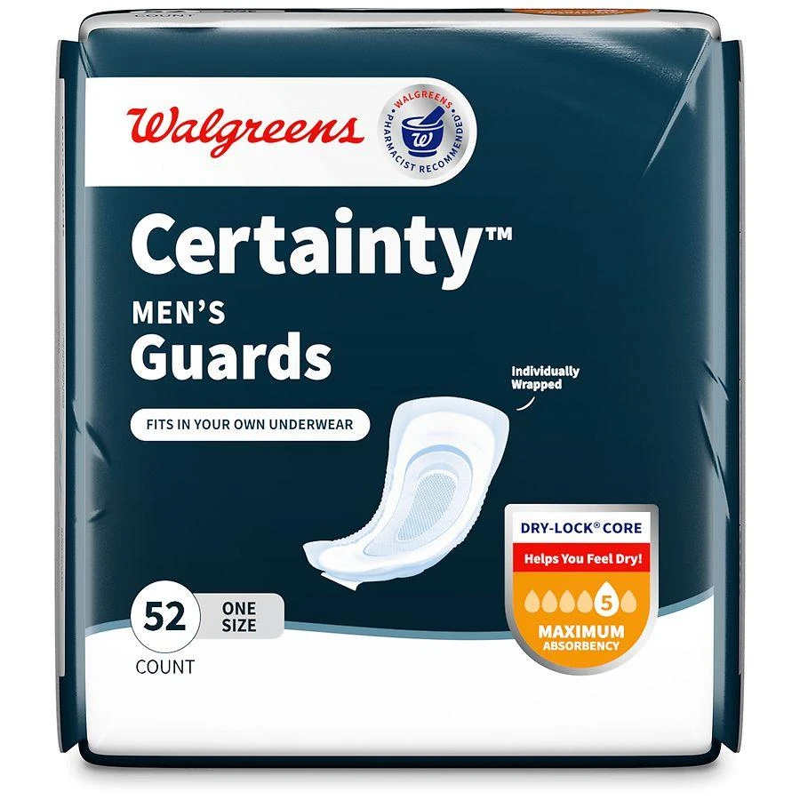 Walgreens Incontinence Guards for Men, Maximum Absorbency 1