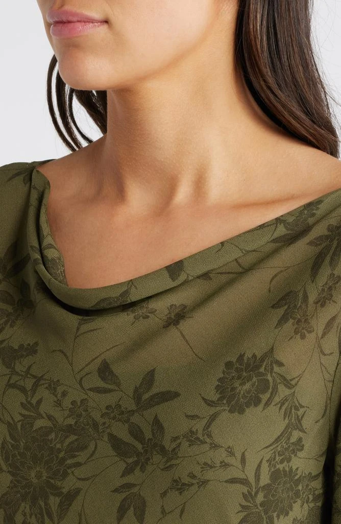 Wayf Cassandra Floral Long Sleeve Midi Dress 4