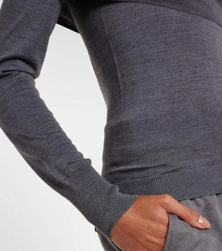 Stella McCartney Off-shoulder virgin wool top 5