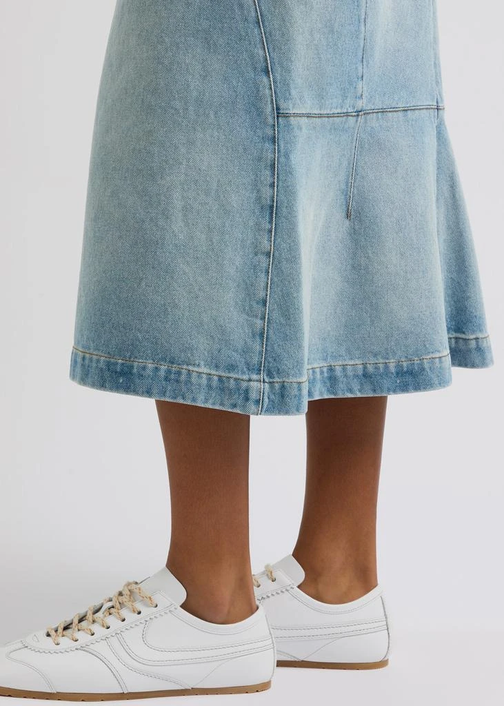 Dries Van Noten Sibyl panelled denim midi skirt 5
