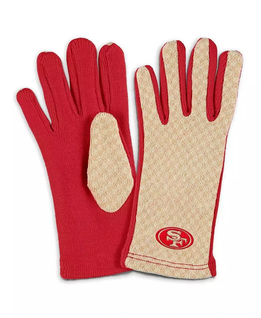 WEAR by Erin Andrews Women's San Francisco 49ers Tonal Scarf Glove Set 2