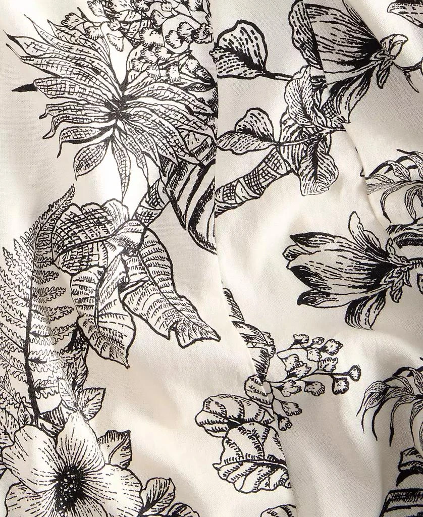 London Times Women's Godet Floral-Print V-Neck A-Line Dress 6