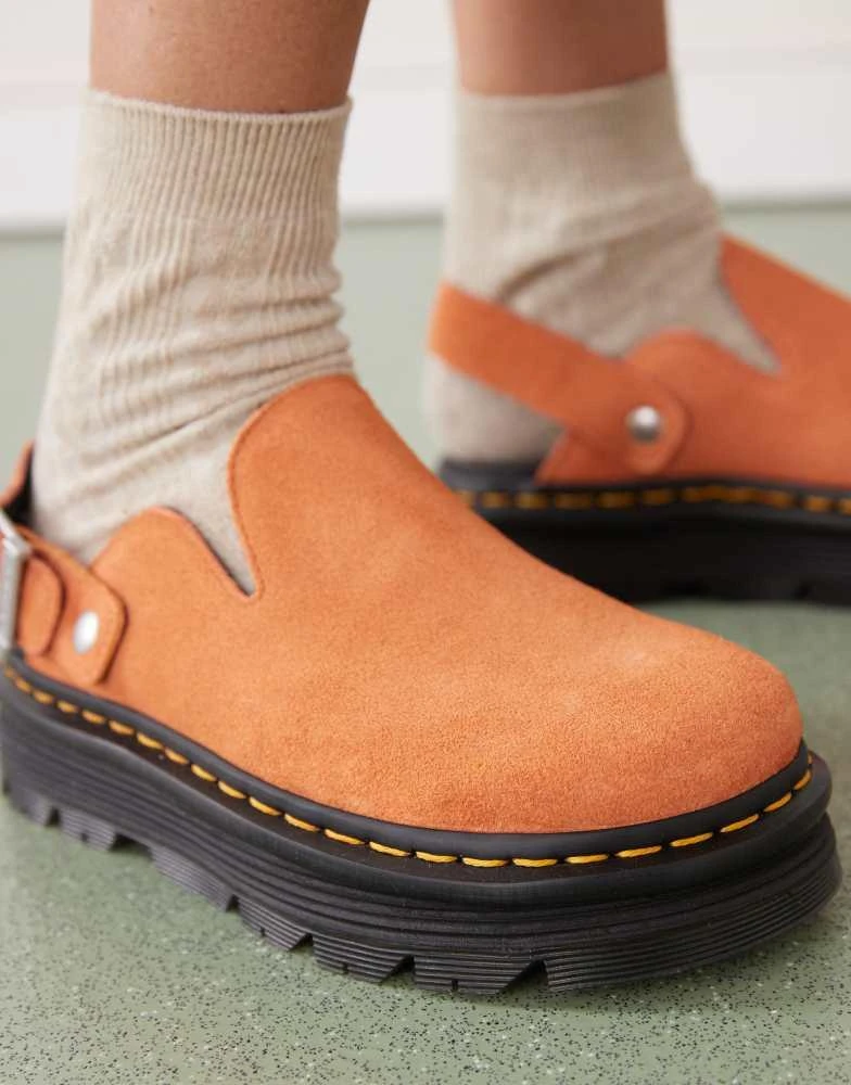 Dr. Martens Dr Martens ZebZag mules in orange 3