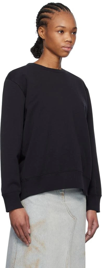 MM6 Black Spliced Logo Sweatshirt 2