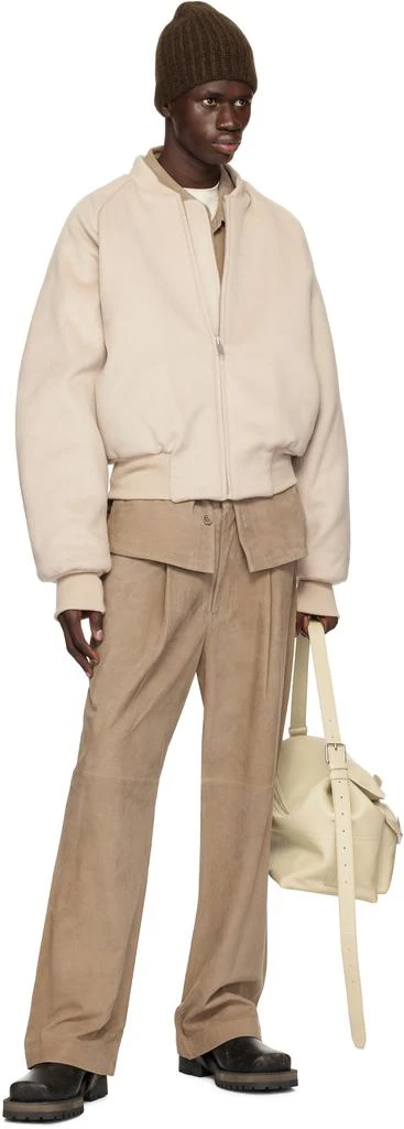 Entire Studios Off-White Raglan Bomber Jacket 4