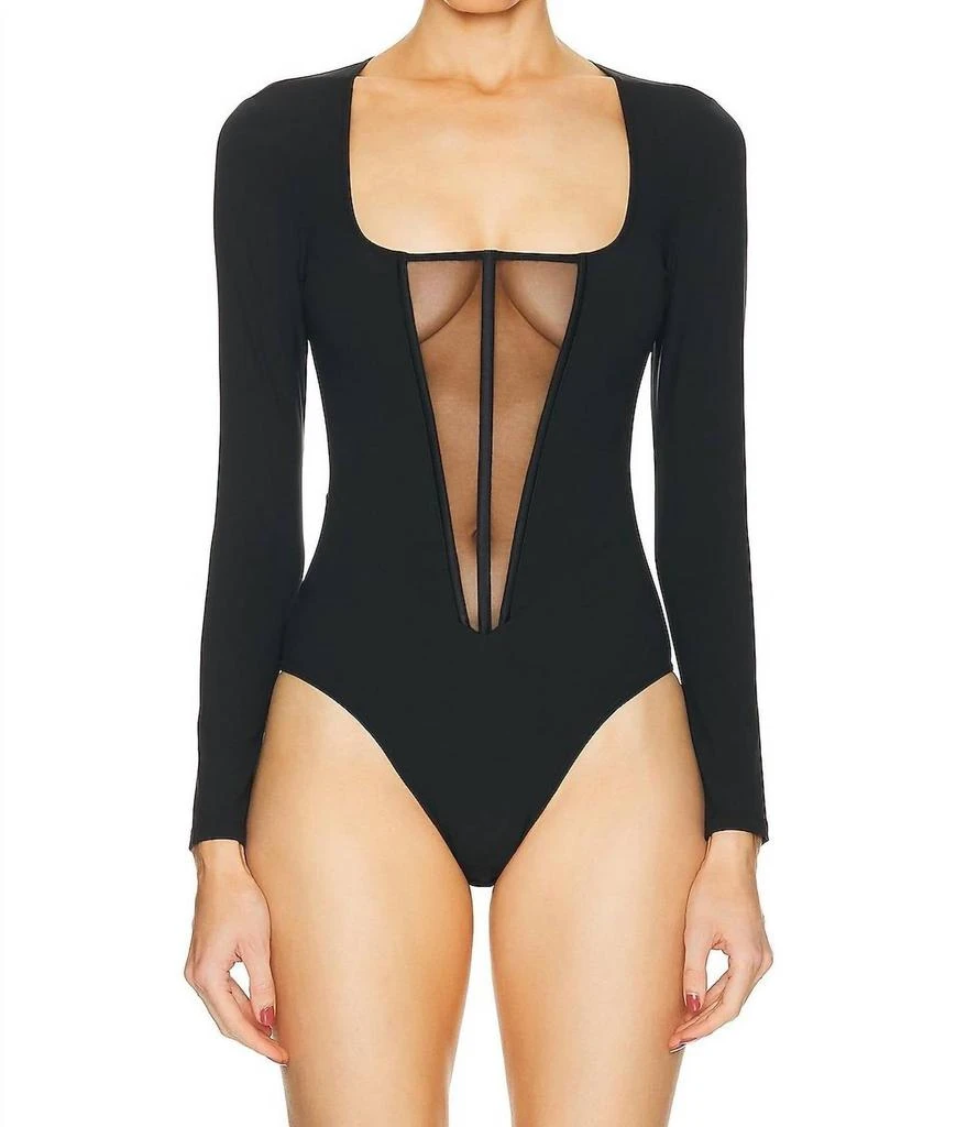 Fleur du Mal Fleur Du Mal - Long Sleeve Jersey Bodysuit 1