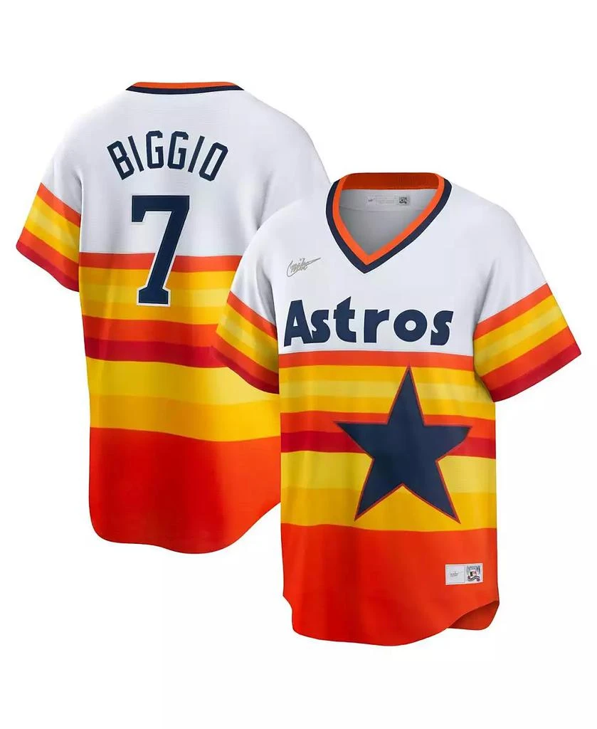 NIKE Men's Craig Biggio Houston Astros Coop Player Replica Jersey 1