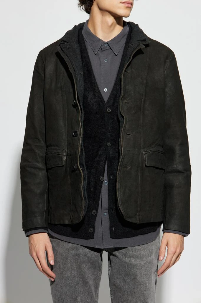 ALL SAINTS Suede jacket Survey with vintage effect 3