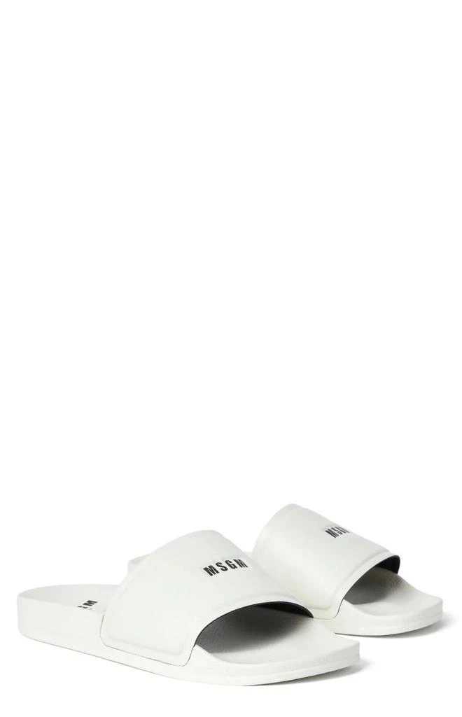 MSGM MSGM Logo Printed Open-Toe Slides 2
