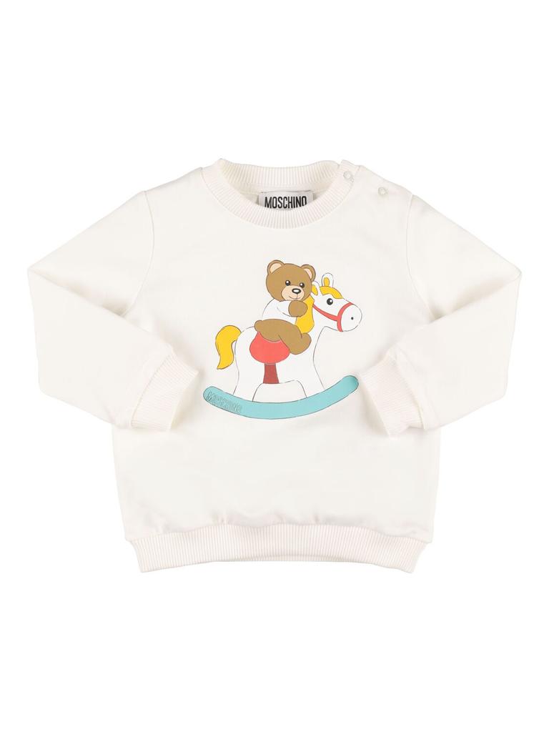 MOSCHINO Cotton Crewneck Sweatshirt