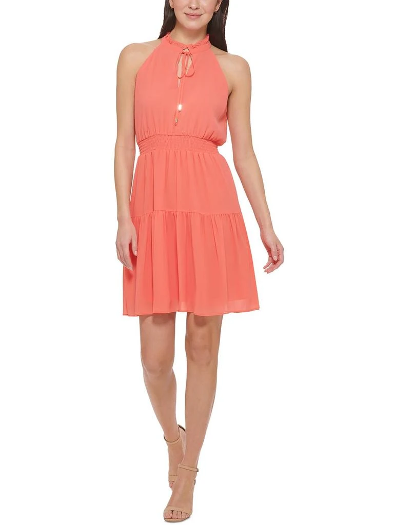 Vince Camuto Womens Tiered Mini Halter Dress 4