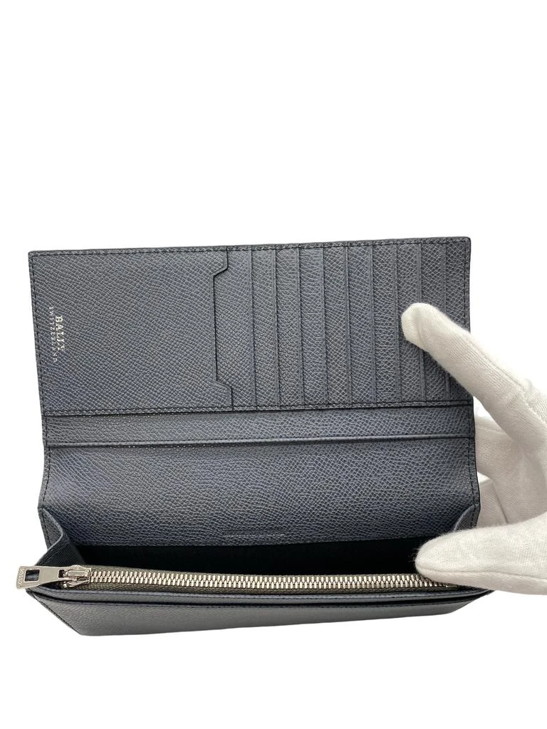 Bally Mialiro Men's 6216396 Dark Grey Leather Embossed Wallet 2