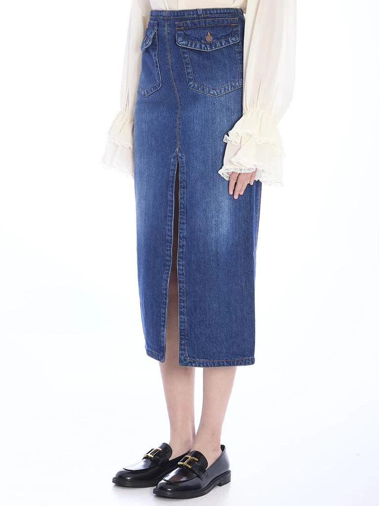 Chloé Denim Midi Skirt 2