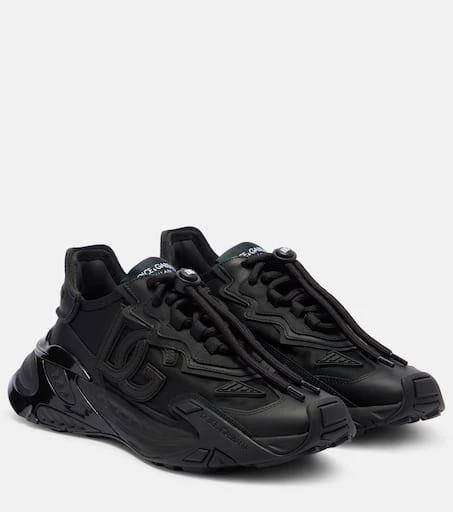 Dolce
Gabbana Fast leather-trimmed sneakers 1