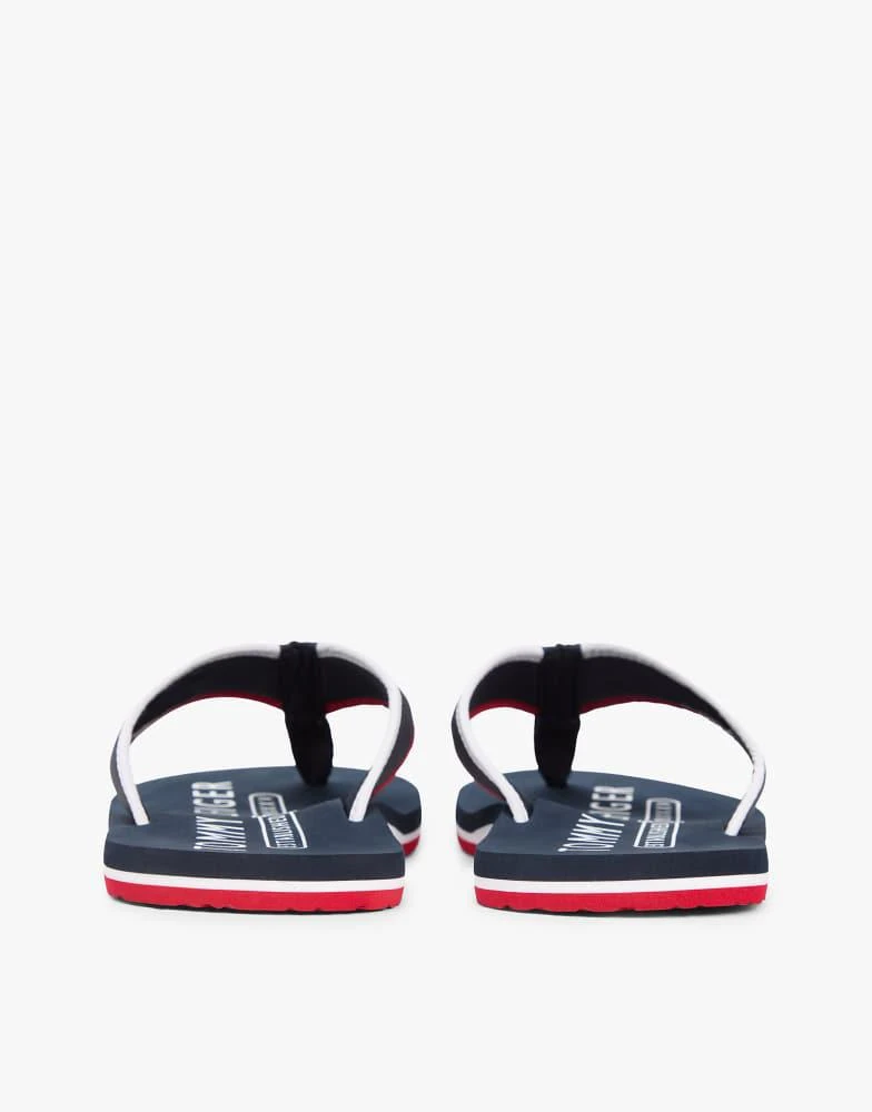 Tommy Hilfiger Tommy Hilfiger Flag embroidery flip-flops in dark blue 4