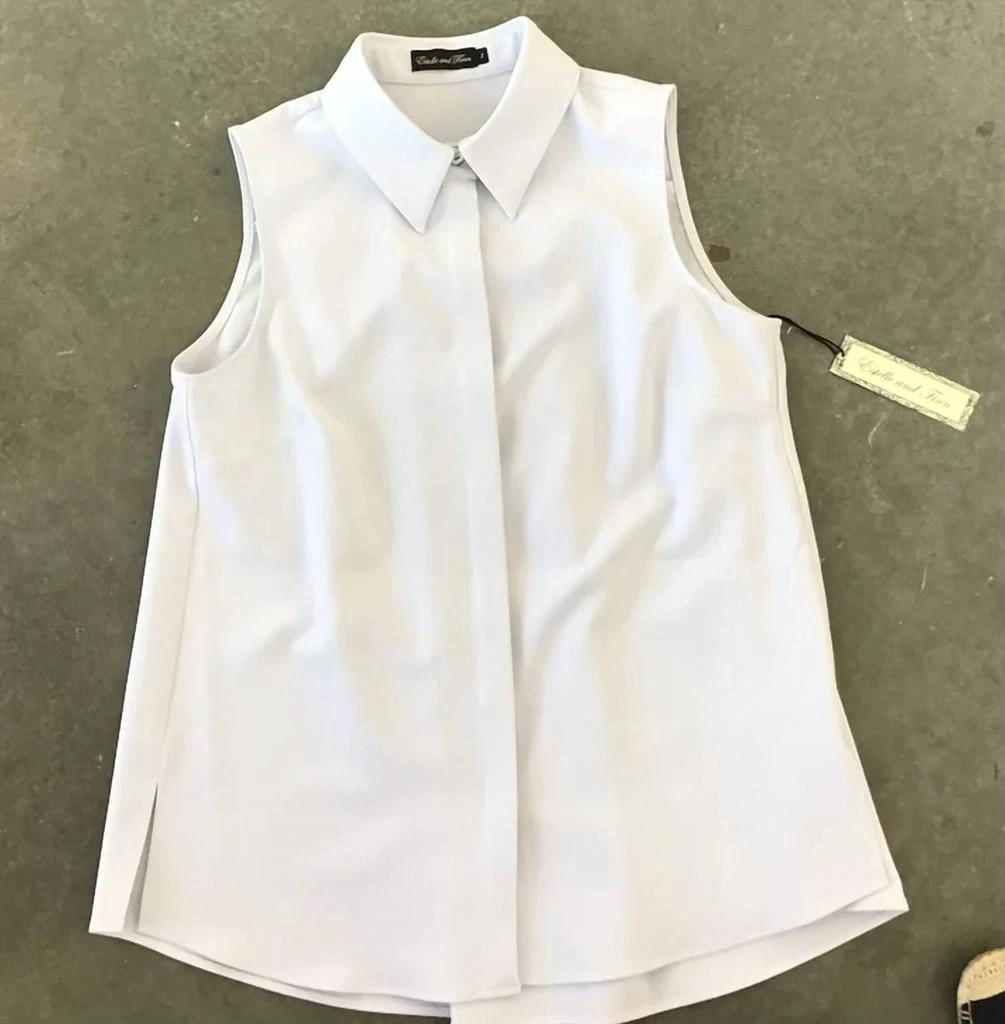 Estelle and Finn Estelle And Finn - Sleeveless Back Pleat Shirt 1
