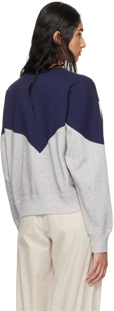 Isabel Marant Navy 
Gray Houston Sweatshirt 3