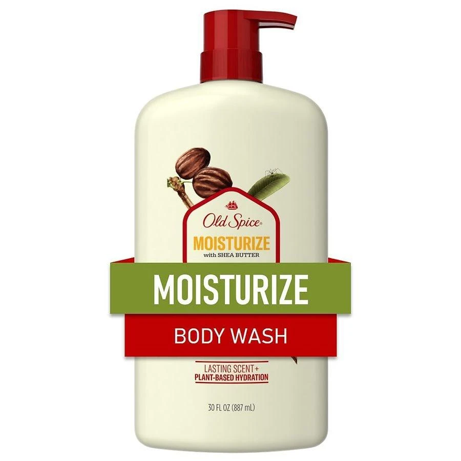 Old Spice Men's Body Wash Moisturize with Shea Butter, 24/7 Moisturization Fresh 1