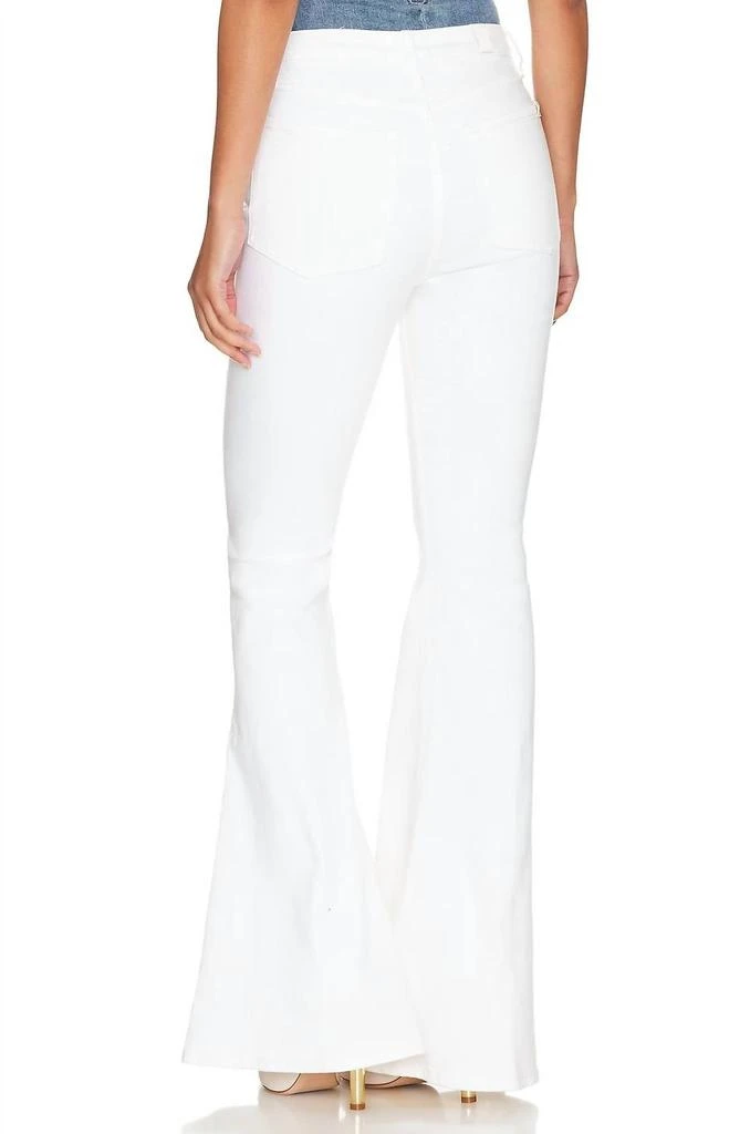 7 For All Mankind Mega Flare Jeans In White 4