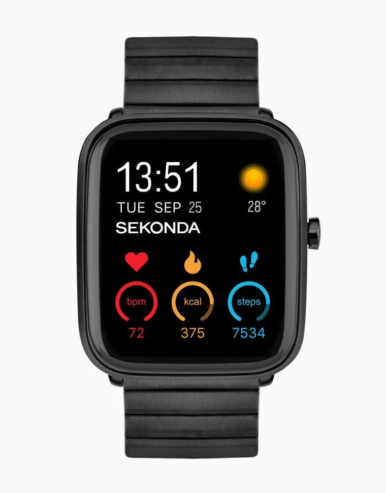 Sekonda Sekonda Motion plus unisex smartwatch watch in black