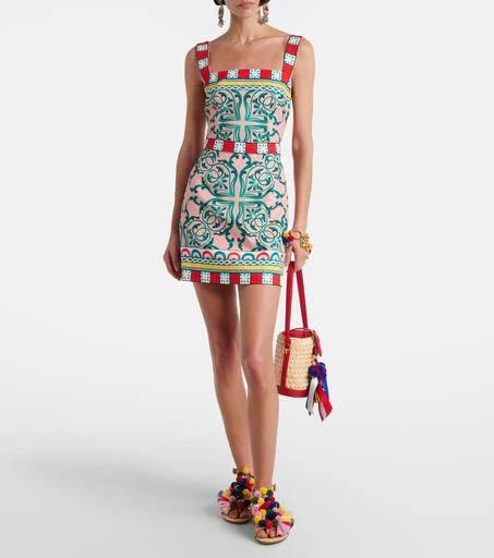 Dolce 
Gabbana Embellished raffia sandals 3