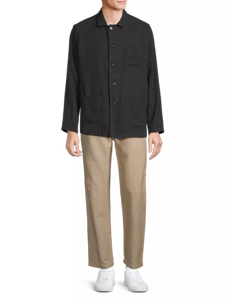 MASSIMO ALBA Florida Wool-Silk Shirt Jacket